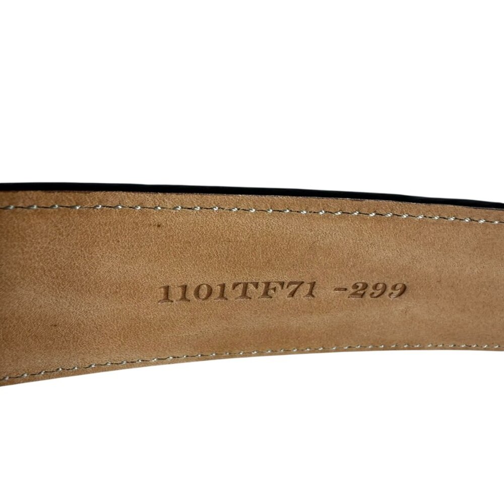Trafalgar Brown Hand-Polished Cortina Leather Belt, 32/80 - Picture 8 of 11